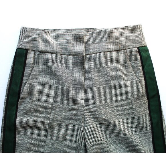 Veronica Beard Cormac High Waist Crop Flare Trouser 26" / Size 4 / Grey Plaid - Picture 7 of 12